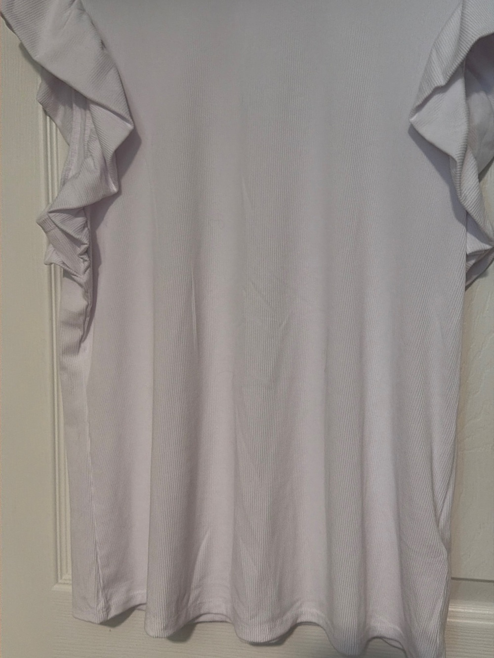 LuLaRoe Men's Lavender Ruffle-Shoulder Tank